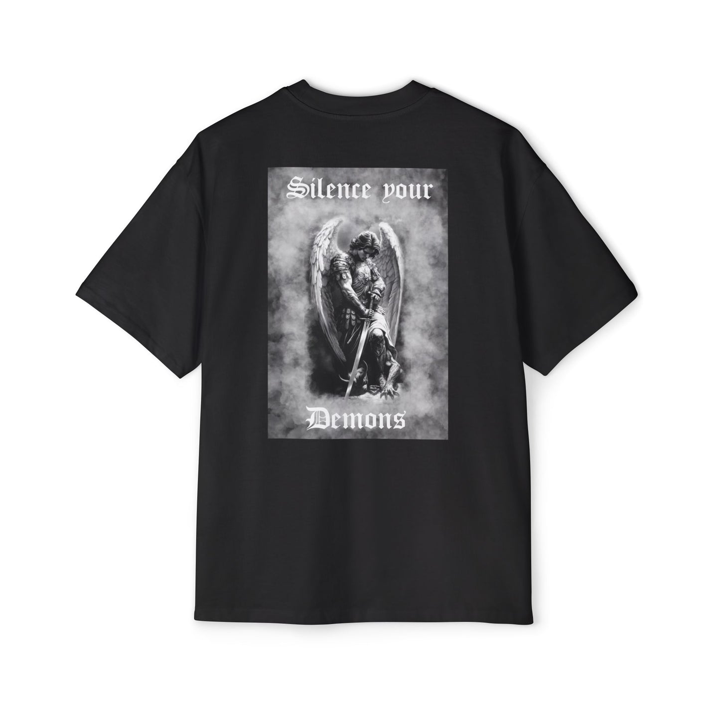 SILENCE YOUR DEMONS oversized tee