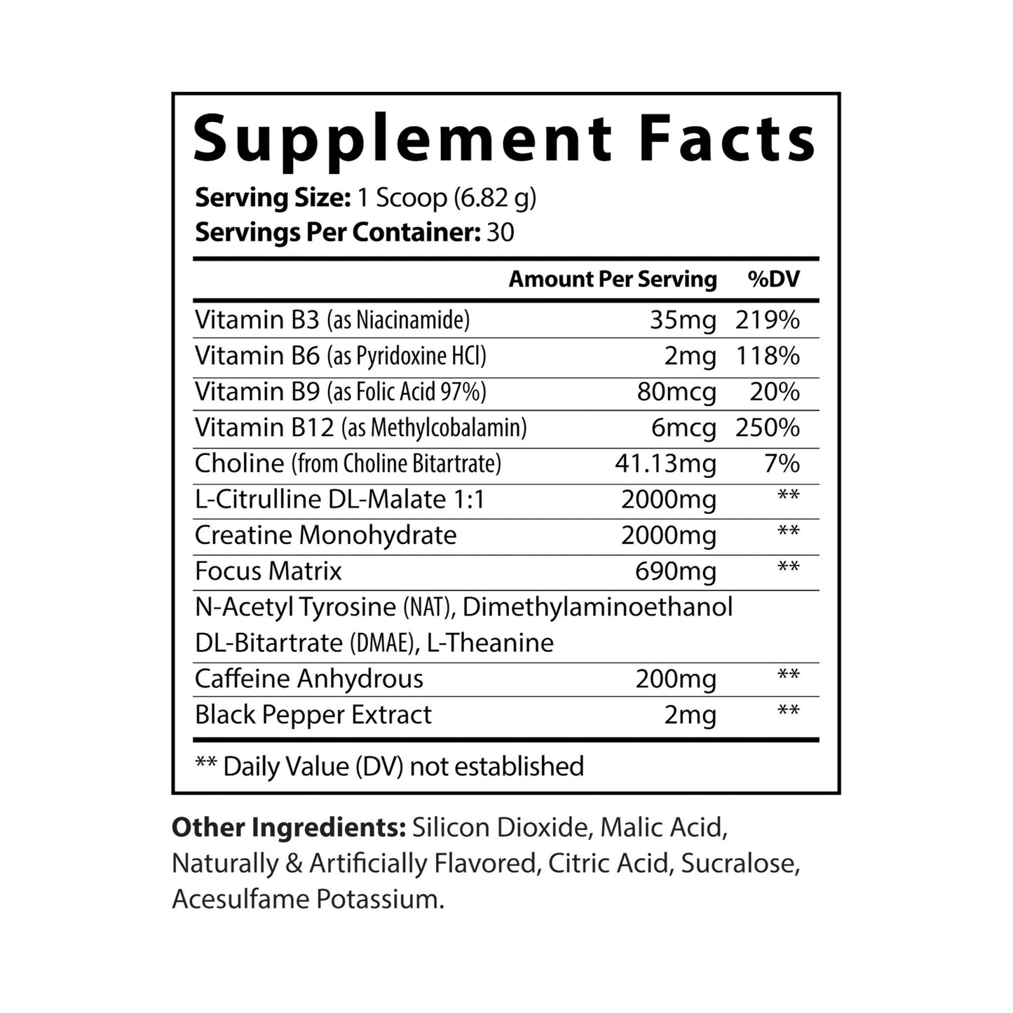 Cold Start Pre-Workout Fruit Punch (204g, 7.1oz)