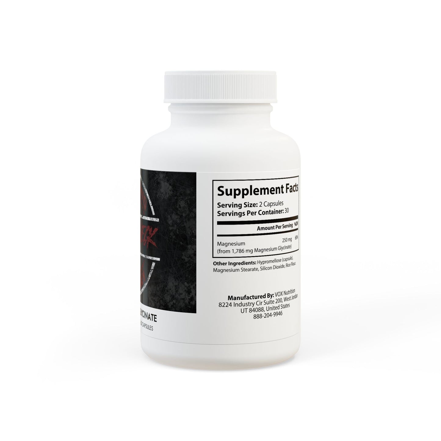 Magnesium Glycinate Supplement (60 Capsules)