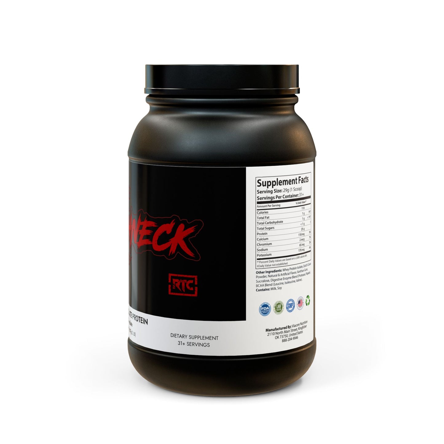 Whey Isolate Protein Supplement (907g, 2lb)