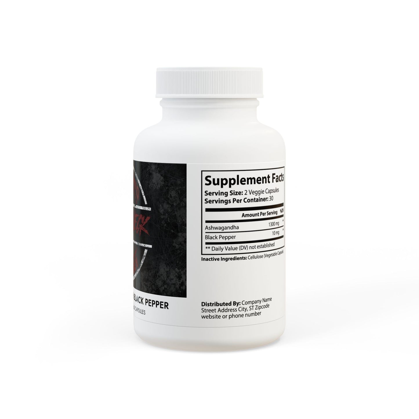 Ashwagandha and Black Pepper Supplement (60 capsules)
