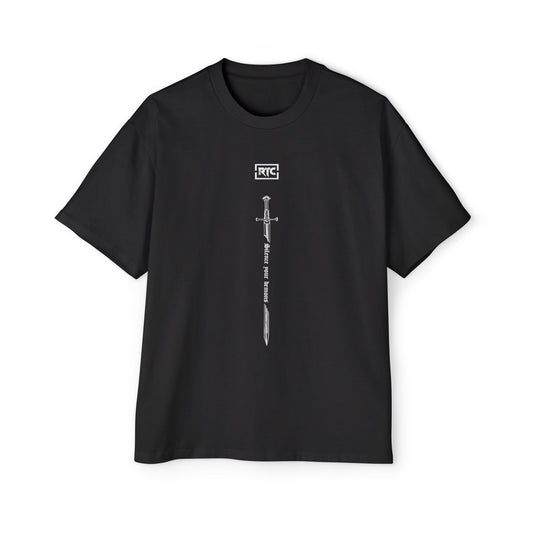 SILENCE YOUR DEMONS oversized tee