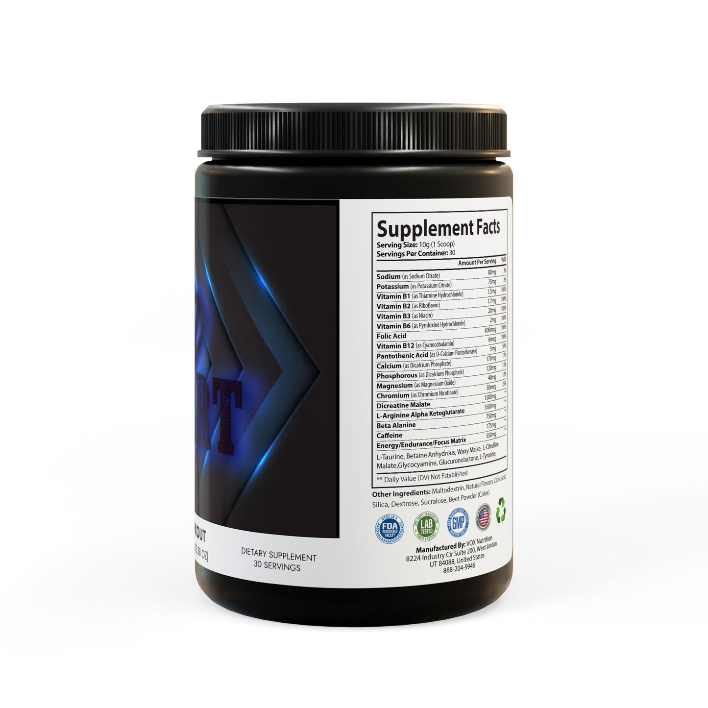 Pre-Workout Supplement, Watermelon (300g, 10.58oz)